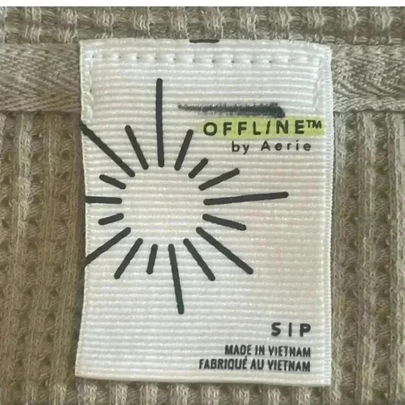 Offline by Aerie One Shoulder Cut Out Long Sleeve Size Small - Picture 4 of 7